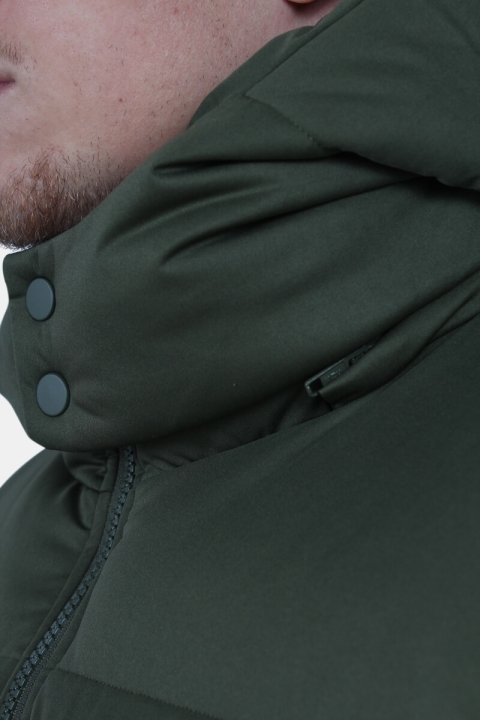 Klokkeban Classics Hooded Boxy Puffer Jakke Olive