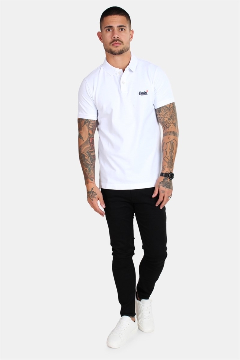 Superdry Classic S/S Pique Polo Optic White