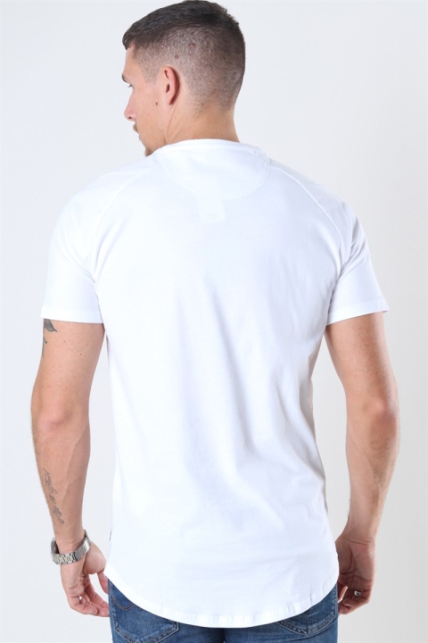 Jack & Jones Curved Tee White