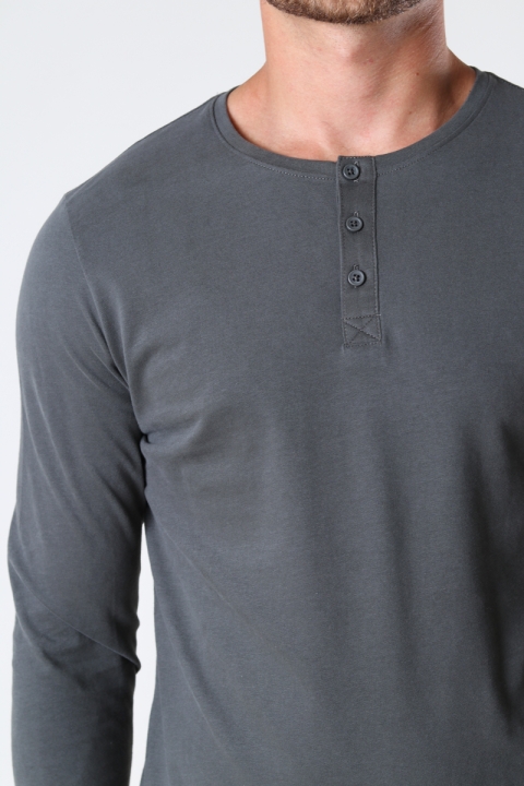 Solid Vinton Tee LS Dark Grey