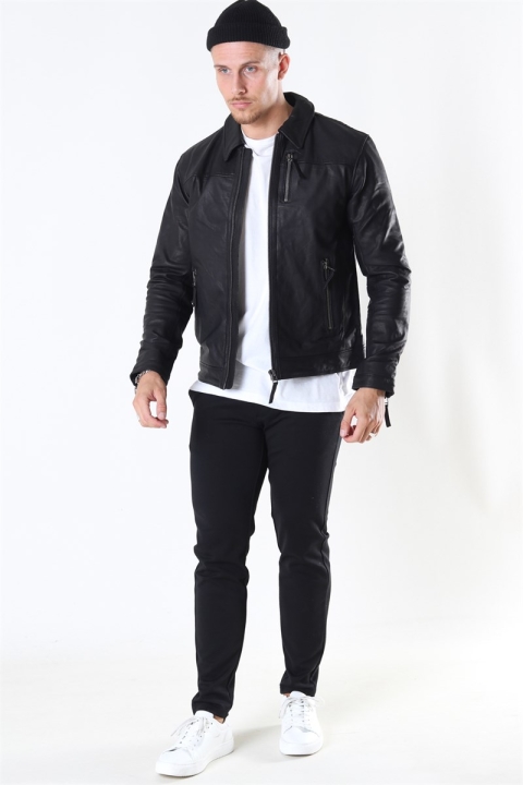 Gabba Tony Jacket Leather Black