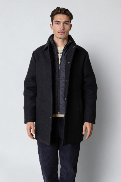 Clean Cut Copenhagen Emerson Carcoat Jacket Navy