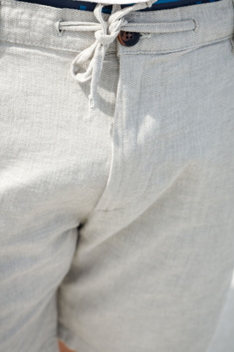 Selected Regular Brody Linen Shorts Vetiver