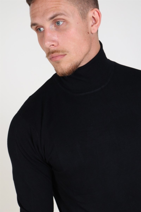 Tailored & Originals Knit - Morris Rollneck Black