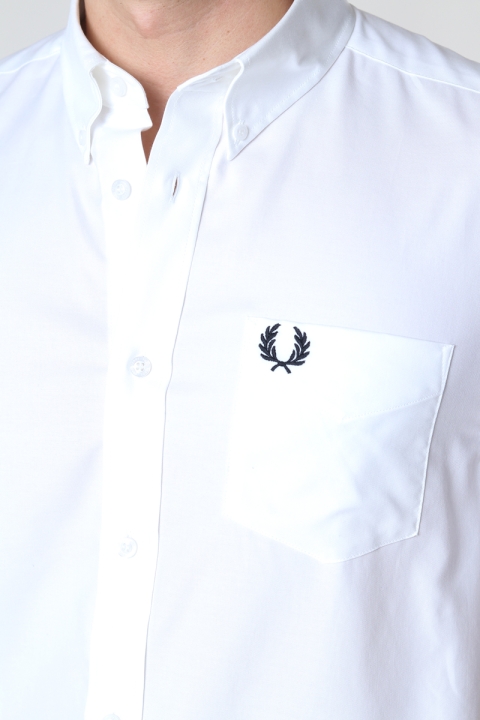 Fred Perry S/S OXFORD SHIRT 100 White