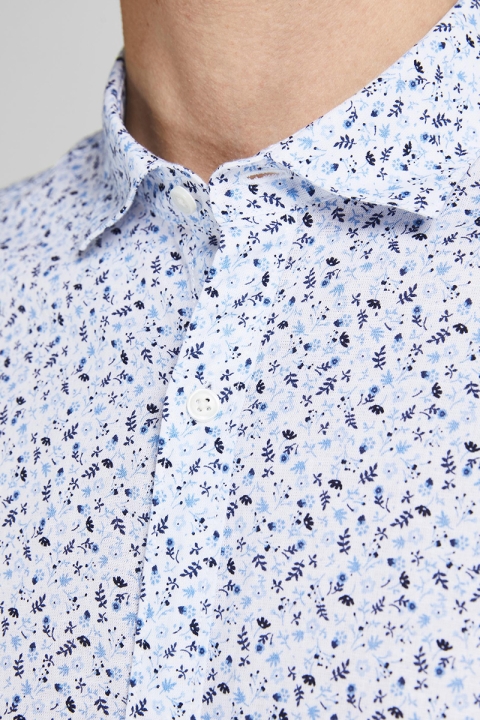 Jack & Jones JPRBLASUMMER BLACKPOOL SHIRT S/S SN White