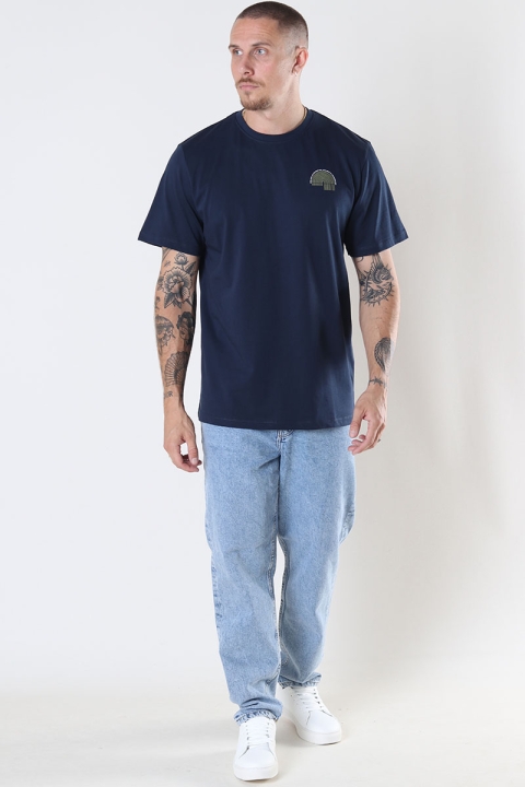 Clean Cut Copenhagen Geo Cotton Tee Navy