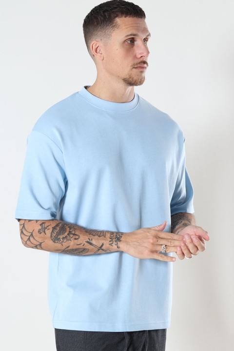 Selected Relax Oscar SS Tee Cashmere Blue