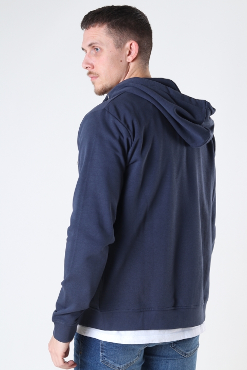 Clean Cut Copenhagen Basic Organic Zip Hood Navy