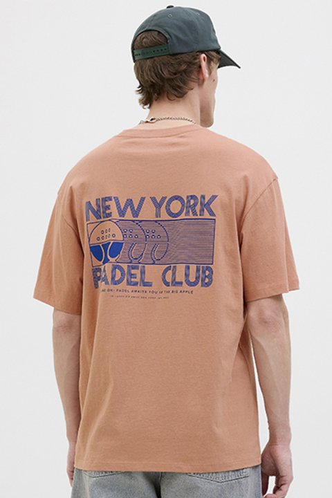 Jack & Jones Padel Club Relaxed Fit Tee  Dusty Coral