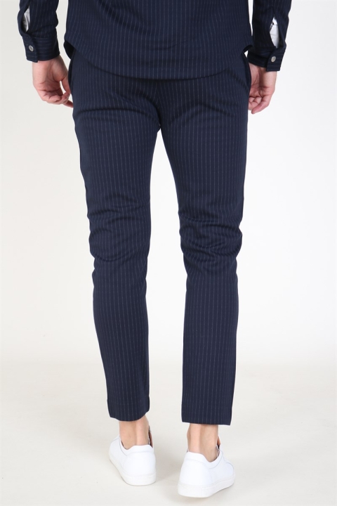 Clean Cut Milano Pinstripes Pants Navy