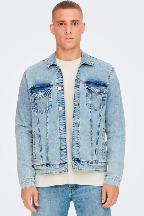 ONLY & SONS COIN L. BLUE JACKET  NOOS Light Blue Denim