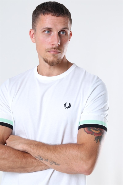 Fred Perry Bold Tipped T-Shirt Snow White