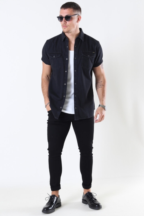 Jack & Jones Sheridan Skjorte S/S Black Denim