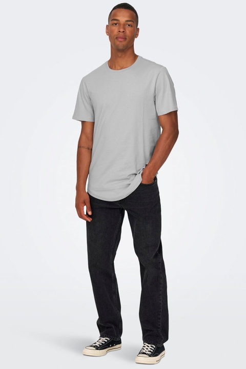 Only & Sons MATT LONGY SS TEE Mirage Gray