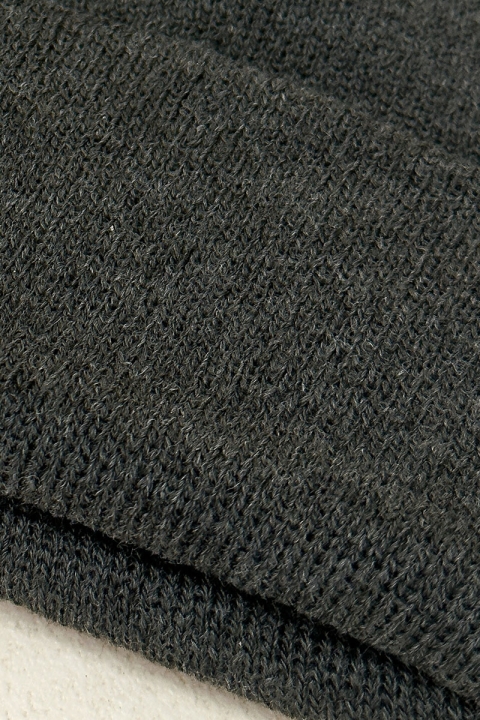 Urban Classics Leatherpatch Long Hatt Charcoal