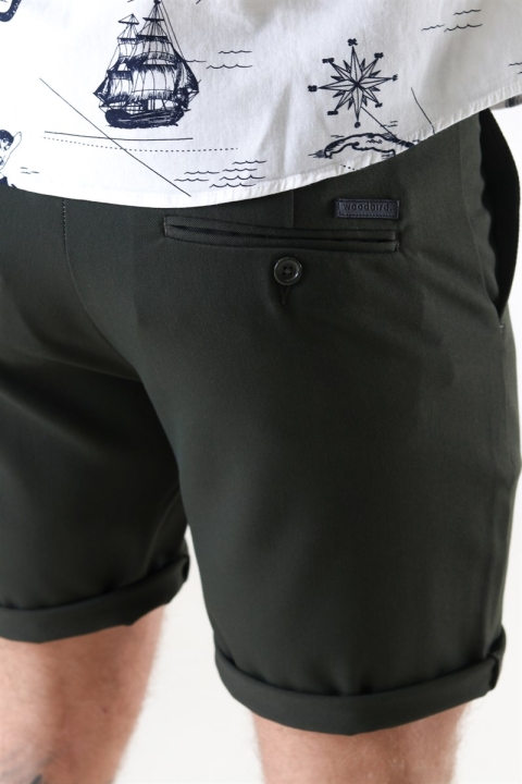 Woodbird Steffen Twill Shorts Army