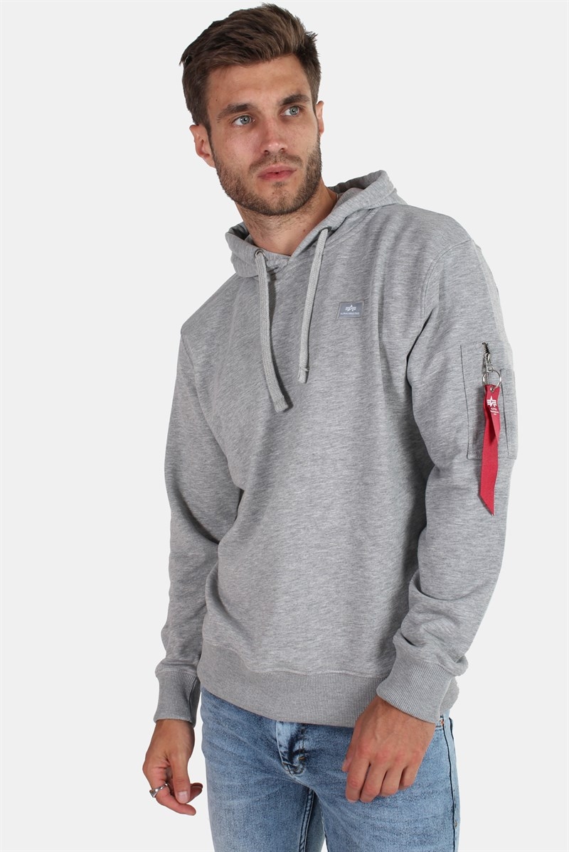 Alpha Industries X Fit Hoodie Grey Heather