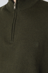 Clean Cut Copenhagen Claude half-zip knit Rosin melange