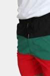 Urban Classics Color Block Badebukse Firered/Black/Green