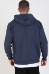 Solid Organic Morgan Zip Genser Navy Mel