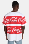 Mister Tee Merchcode Coca Cola Stripe Oversized T-skjorte White