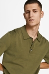 Jack & Jones JPRBLAIGOR KNIT POLO S/S SN Martini Olive