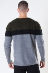 Clean Cut Toby Stretch Stripe Army/Black/Grey Mel