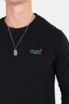Superdry Orange Label Vintage Emb L/S T-skjorte Black