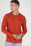 Superdry Orange Label Vintage Embroidery LS Top Sierra Orange Marl