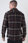 Kronstadt Johan Flannel check shirt Black / Brown