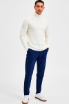 Selected SLHMAINE LS KNIT ROLL NECK W NOOS Egret