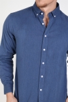 Clean Cut Sälen Flannel Skjorte Denim Blue