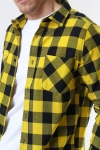 URBAN CLASSICS Checked Flanell Skjorte Black/Honey