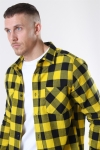 URBAN CLASSICS Checked Flanell Skjorte Black/Honey