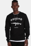 Defend Paris Paris Crew Genser Black 