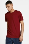 Jack & Jones Organic Basic Tee Red Dahlia