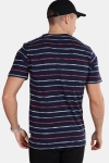 Only & Sons Leonard Stripe SS T-skjorte Majolica Blue