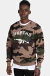 Defend Paris Crew Genser Camo Tan