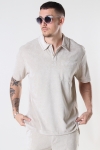 ONLY & SONS ONSIOLO RLX TERRY CLOTH POLO Silver Lining