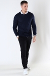 Kronstadt Johs Merino crew neck knit Dark Navy