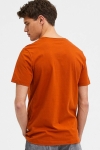 Selected SLHNORMAN SS O-NECK TEE W NOOS Bombay Brown