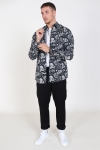 Only & Sons Frederik L/S Paisley Stretch Skjorte Black