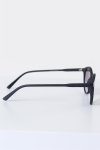 Fashion 1380 Panto Black Rubber Solbrille Grey Gradient