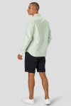 Clean Cut Copenhagen Oxford Stretch Plain L/S Pale Green Mel