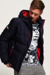 Superdry Sports Puffer Jakke Navy/Bright Red