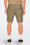 ONLY & SONS Sinus Cotton Linen Cargo Shorts Chinchilla