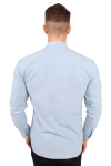 Clean Cut Rooney Flannel Henley Skjorte Light Blue