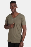 Urban Classics Basic V-Neck Tee Olive