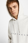 Jack & Jones COPENHAGEN SWEAT HOOD NOOS White Melange